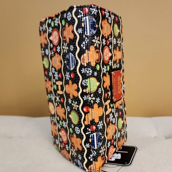 Loungefly Disney Star Wars Holiday Gingerbread Cookie AOP Wallet Zip Around NEW - Picture 11 of 13